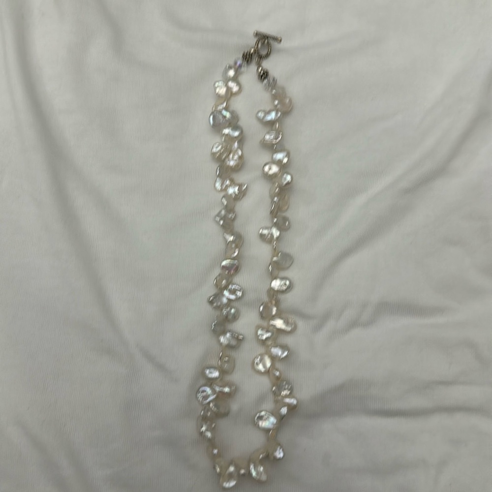 “Rice Krispie” freshwater pearl necklace